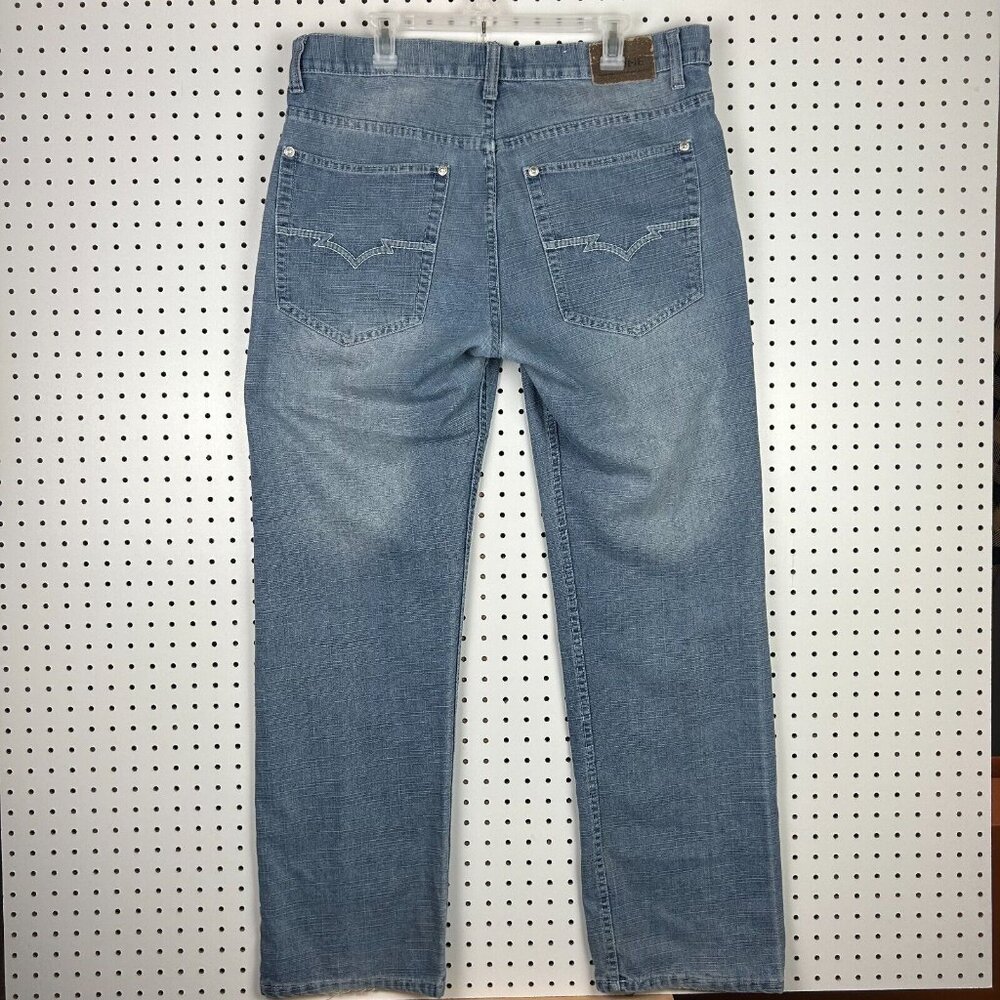 Krome Y2K Wide Leg Denim Jeans 38x34 Light Wash 90s Punk Streetwear Skate‎ Baggy